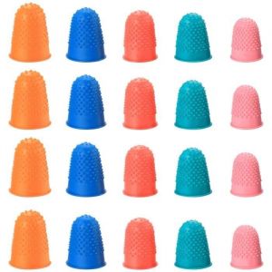 Doigtier en Caoutchouc - Multisport - 20 Pcs - Antid&eacute;rapant - R&eacute;utilisable - Protection des Doigts