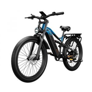 PULUMA PE86 - Vélo Électrique 26 - Autonomie 120km - Batterie 48V20Ah - Tout suspendu - Frein à disque hydraulique Gris