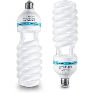 MVPower Lot de 2 Photo Studio Ampoule E27 5500K 135W 220V Photographie Lumiere du jour