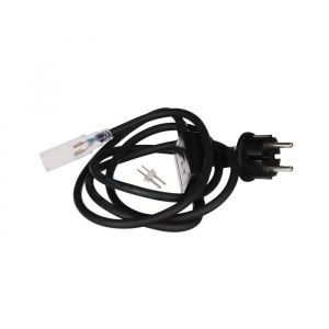 C&acirc;ble dalimentation - PEREL - Flexible lumineux &agrave; LED - &Eacute;tanche - 1 pi&egrave;ce - Noir