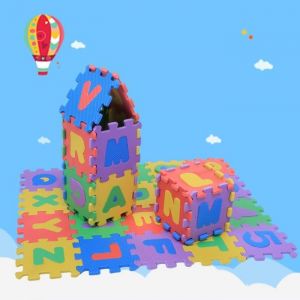 Jeu de tapis en mousse pour bébé - HB016 - Alphabet et chiffres - EVA doux et durable