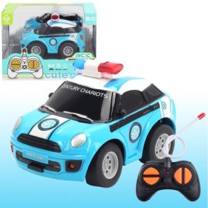 V&eacute;hicule radiocommand&eacute; - Voiture de police t&eacute;l&eacute;command&eacute;e -1:43 - d&egrave;s 3 ans - Bleu