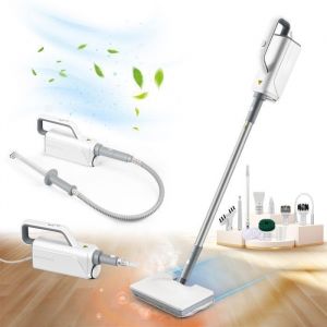 Balai Vapeur 8 en 1 Nettoyeur vapeur  main 999 des Bactries Tubes sans Produit Chimique Prt en 25 Sec 1500 W 12-32g min