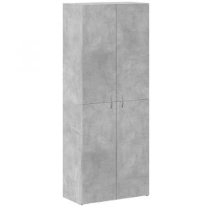Black FridayArmoire de classement gris b&eacute;ton 60x32x153 cmVidaxlpour Couloir Chambrebureau - Bois ding&eacute;nierie FR25_67008833