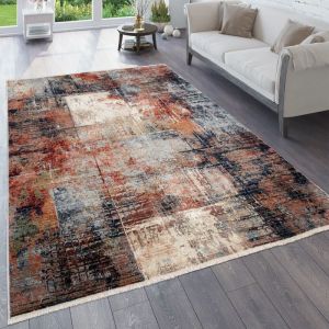 Paco Home Tapis Salon Vintage Oriental Abstrait Diff&eacute;rents Designs Couleurs Multicolore 240x320 cm Multicolore 2