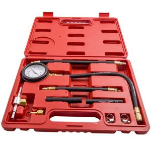 Pompe à huile-carburant pression testeur outil manomètre diesel essence voiture Coffret Outillage