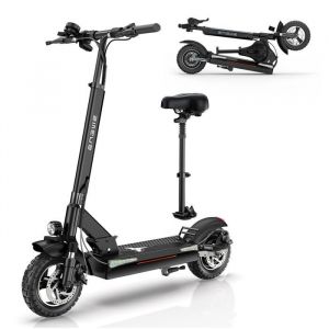 ENGWE Y600S - Trottinette &Eacute;lectrique Pliante - Moteur 830W - Batterie 48V 18.2Ah - Max 45km/h - Autonomie 70km - 10 Pneus - Gris
