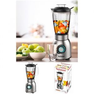 Blender Inox - INOX - 1500W - 1.5L - 2 Vitesses - Spécial Glace Pilée