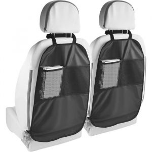 Protection Siege Voiture Enfant 2 Pièce Protege Siege Voiture Arrière Dossier Housse Protections Sièges pour Sièges Auto Avant