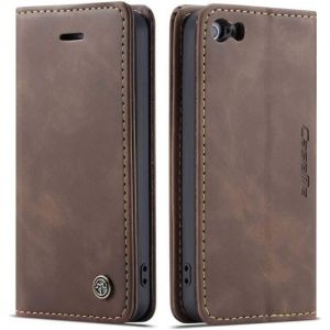 Coque iPhone 5/5S/SE 2016Anti-Choc Housse en Cuir Premium Flip Case Portefeuille Etuicaf&eacute;Z
