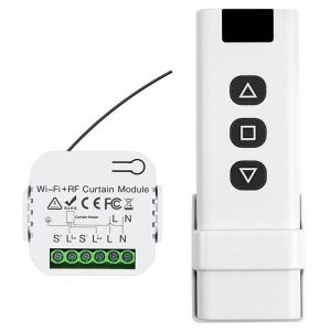 Kit Interrupteur Sans Fil Interrupteur Volet Roulant Connecté Avec RF Télécommande et Module de Réception
