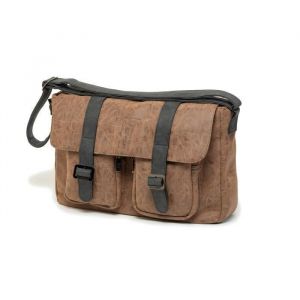 Sac besace bandouli&egrave;re - CR7 - Cristiano RONALDO - Simi cuir - Doublure textile - Marron