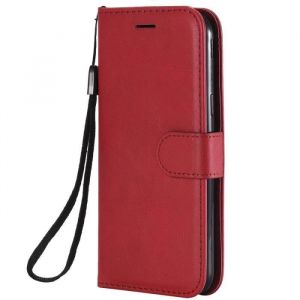 &Eacute;tui portefeuille pour smartphone - Samsung Galaxy J3 2017 - Rouge - PU cuir - Stand int&eacute;gr&eacute; - Fermeture magn&eacute;tique