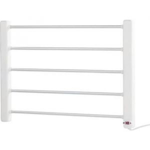 Porte-serviette chauffant - SICHLER - 5 barres - Aluminium et polypropylène - 64°C max - 43x60 cm
