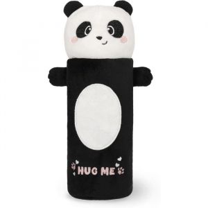 Trousse Moelleuse Th&egrave;me Panda - 100% Polyester avec Carton Dessin &agrave; Colorier