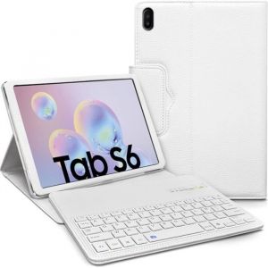 KARYLAX &Eacute;tui blanc avec clavier Bluetooth AZERTY pour Samsung Galaxy Tab S6 10.5 SM-T860