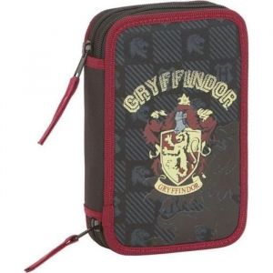 Trousse Plumier double Harry Potter Gryffondor Garnie 28 pièces Safta Crayons Feutres...