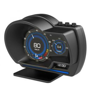 Omabeta affichage tête haute numérique Affichage tête haute OBD2+GPS Smart Gauge Compteur de vitesse HUD de voiture moto compteur