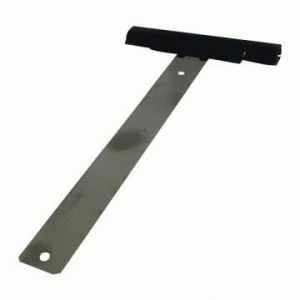 Attache de tablier &agrave; visser - Inox - Lame 14 - Couleur noire - Volet roulant - 5 kg max par attache