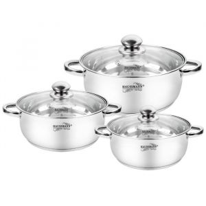 HAUSSMANN HERITAGE -Couscoussier/Cuit Vapeur/Faitout 3 en 1 - INOX-14 Litre/26cm-Compatible avec tous types de feux -induction