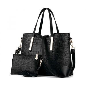 Sac &agrave; Main Femme - Sac Cabas Femme - Sac &agrave; Main Femme Ensemble De Sac Fourre -2Pcs2 Taille-Tout Sacs &agrave; Bandouli&egrave;re Motif crocodile