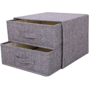 Bo&icirc;te de rangement en tissu bo&icirc;te de rangement avec poign&eacute;e tiroir bo&icirc;te de rangement avec couvercle bo&icirc;te de rangement pliante