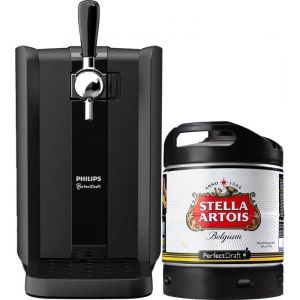 Pack Tireuse &agrave; bi&egrave;re PerfectDraft Black - 1 f&ucirc;t 6L Stella Artois - 5e de consigne inclus - Id&eacute;e cadeau