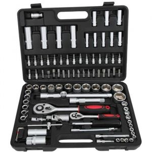 Coffret clés à douilles - KRAFTWERK - 94 pièces - 1/2 et 1/4 Pouce - Outils de mécanique - Accessoires inclus