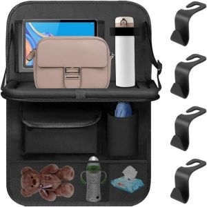 Protection Siege VoitureProtection Siege Arriere Voiture Pliable Protection Dossier Siege MultifonctionOrganisateur de Voiture
