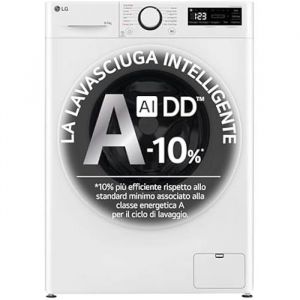 LG Lave-linge s&eacute;chant slim 8/5 kg AI DD D2R3S08NSWW - 1200 tr/min Vapeur Blanc