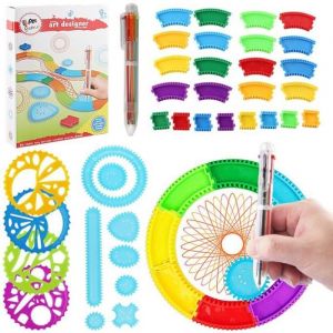 Jeu de Dessin - Spirograph - Cyclex - Conception &eacute;cologique - Durable - Pour enfants de 8 ans et plus