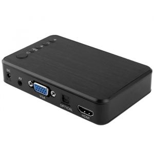 Mini Lecteur Multim&eacute;dia Full HD 1080P HDd Carte SD USB Sortie HDMI Vga + SD 8Go YONIS
