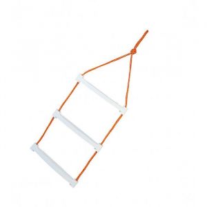 Échelles Lalizas Rope - Blanc - Facilement stockées - Corde - Hauteur 80 cm - Largeur 35 cm