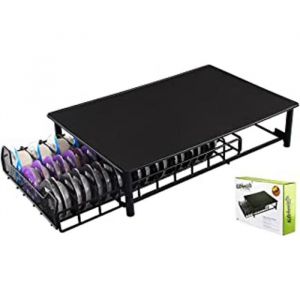 Porte-Dosettes Tassimo Noir - Support Pouvant Contenir 60 Capsules Empilables - Étagère À Tiroir Filet