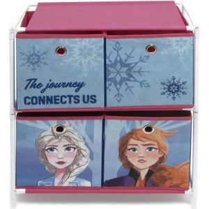 LA REINE DES NEIGES 2 Etagère de rangement avec 4 bacs 53x30x60 cm