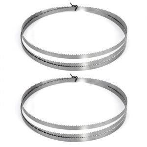 Lames de Scie &Agrave; Ruban 1400 x 635 x 035mm 10 TPI SK5 pour Scie &Agrave; Ruban 8 pour Couper Bois Mousse Plastique 2 Pi&egrave;ces