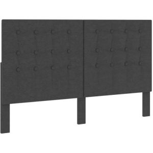 Tête de lit SIB Gris foncé Tissu 180x200 cm - Contemporain - Design