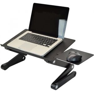 Table de Lit Pliable Table Réglable Plateau Canapé PC Petit déjeuner Lit Tablette Lit Lapdesk 360° Support Inclinable pour