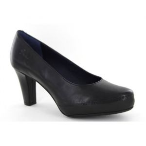 Chaussure &agrave; talon haut Fluchos Dorking D5794 noir - Cuir - Boucle de serrage - Femme