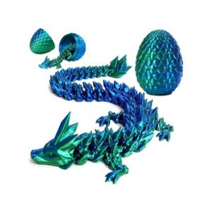 Dragons Imprim&eacute; en 3D 30cm Oeuf de Dragon avec 13cm Articul&eacute; Dragons Articul&eacute; & &OElig;ufs de Dragon Imprim&eacute; en 3D Dragonegg D&eacute;coration
