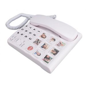 OMABETA t&eacute;l&eacute;phone fixe &agrave; gros bouton OMABETA t&eacute;l&eacute;phone fixe c&acirc;bl&eacute; T&eacute;l&eacute;phone &agrave; gros bouton pour les seniors 9 bureau calculatrice