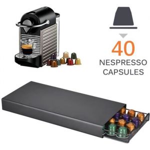 Tiroir porte capsule café type Nespresso dédié 40 pièces