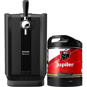Pack Tireuse à bière PerfectDraft Black - 1 fût 6L Jupiler - 5e de consigne inclus - Idée cadeau