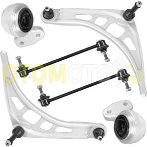Kit bras de suspension avant compatible BMW 3 E46 318D 320D 330D composé de 6 pièces