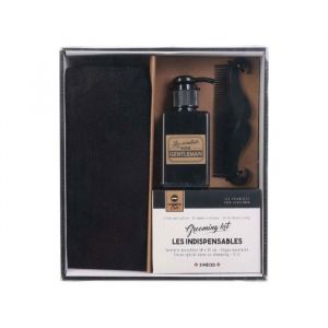 Coffret de soin pour homme - Marque inconnue - 3 pi&egrave;ces - Serviette en microfibre et flacon de soin