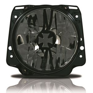 Feux phares avant design VW Golf 2 (H4) iron cross noir ICS
