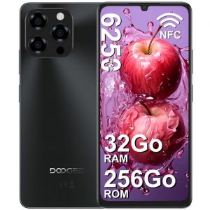 DOOGEE NOTE 58 PRO Smartphone - 32(8+24)Go + 256Go/2TB - 6250mAh - Android 15 - 6.75  Caméra 16MP Double SIM/OTG/NFC Noir