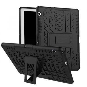Huawei MediaPad T3 10 Coque 9.6 pouces Tablette de Protection Anti Choc Arri&egrave;re Etui avec Support Noir