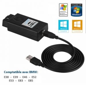 Valise Diagnostic & Programmation BMW Scanner v1.4.0 OBD2 USB - Compatible BMW S&eacute;ries E38 &agrave; E85