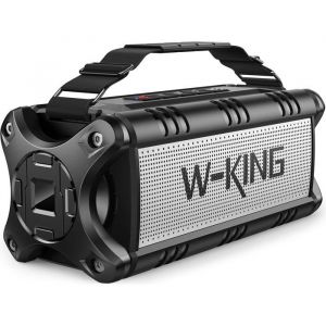 90W Peak 50W Rms Enceinte Bluetooth PuissanteEnceintes Bluetooth Speaker Étanche Ipx6/Hifi Stéréo/Basse Riche/EqHaut Parleur Blue